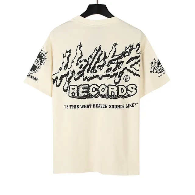 Hellstar Records Flame Graphic Oversized T-Shirt 5