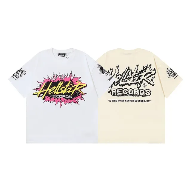 Hellstar Records Flame Graphic Oversized T-Shirt 8