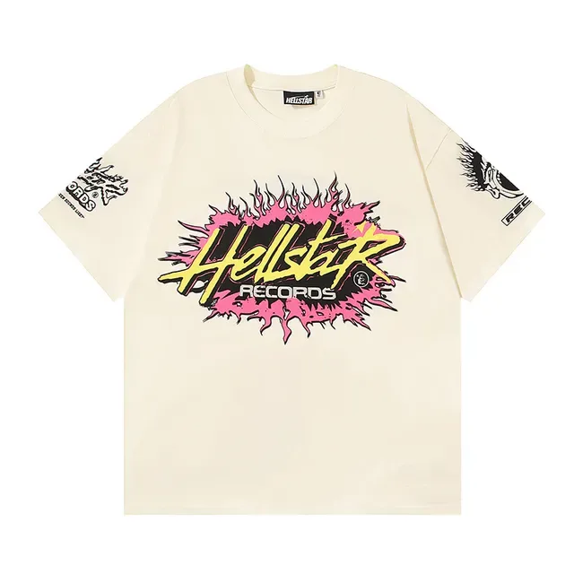 Hellstar Records Flame Graphic Oversized T-Shirt 9