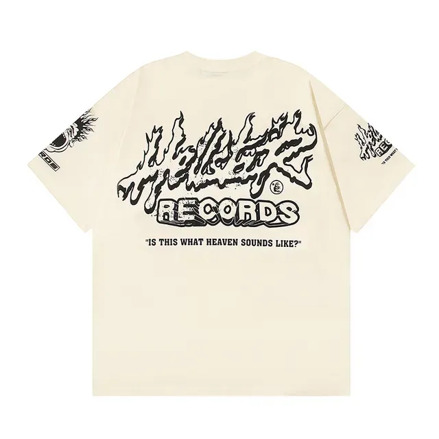 Hellstar Records Flame Graphic Oversized T-Shirt 10