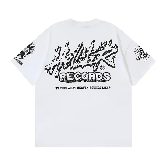 Hellstar Records Flame Graphic Oversized T-Shirt 12