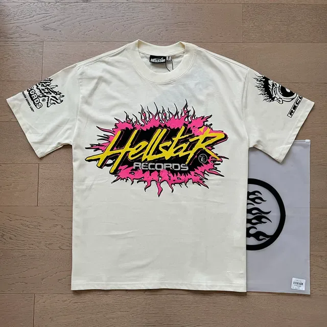 Hellstar Records Flame Graphic Oversized T-Shirt 14