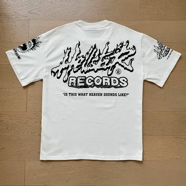 Hellstar Records Flame Graphic Oversized T-Shirt 16