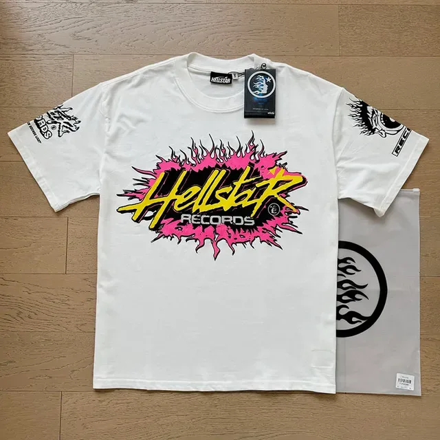Hellstar Records Flame Graphic Oversized T-Shirt 17