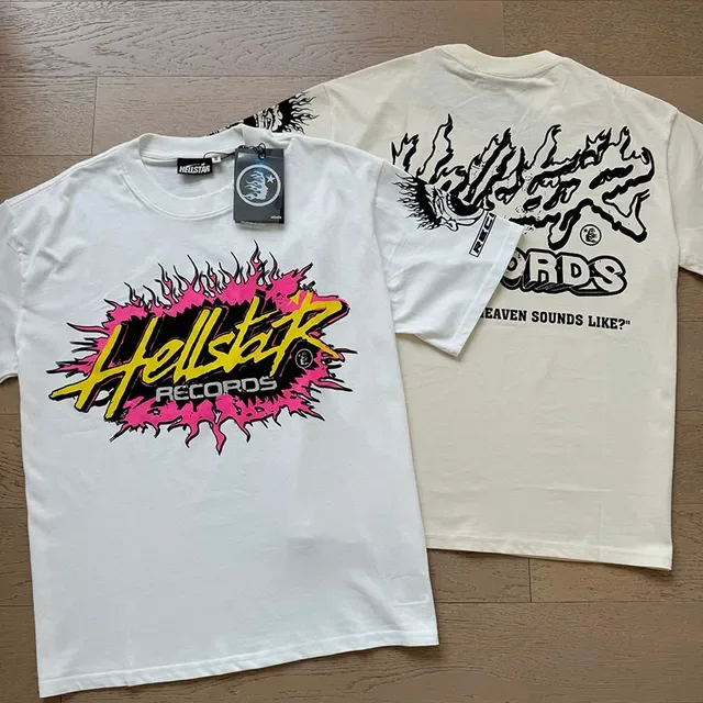 Hellstar Records Flame Graphic Oversized T-Shirt 19