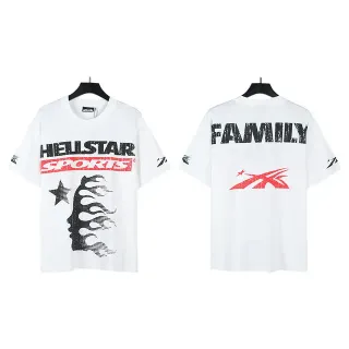 تيشيرت أوفرسايز Hellstar Sports Family بطباعة جرافيك