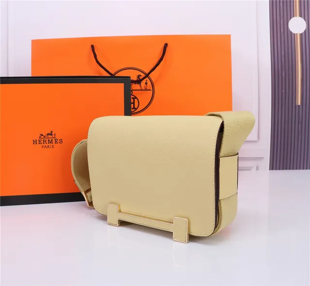 Hermès Constance Black Pebbled Leather Messenger Bag 4