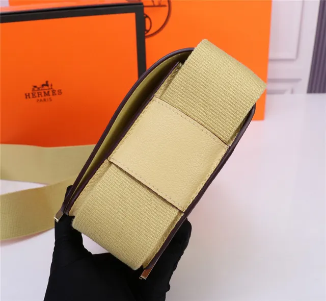 Hermès Constance Black Pebbled Leather Messenger Bag 6