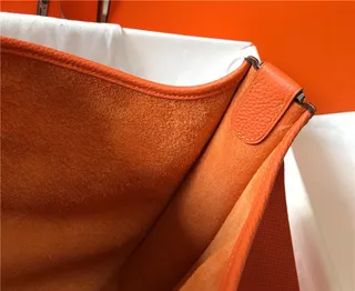 Hermès Evelyne Perforated H Logo Orange Underarm Bag 2