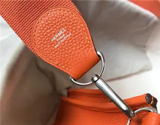 Hermès Evelyne Perforated H Logo Orange Underarm Bag 3
