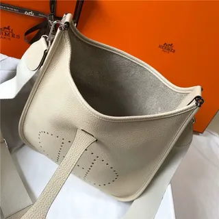 Hermès Evelyne Perforated H Logo Orange Underarm Bag 10