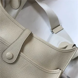 Hermès Evelyne Perforated H Logo Orange Underarm Bag 11