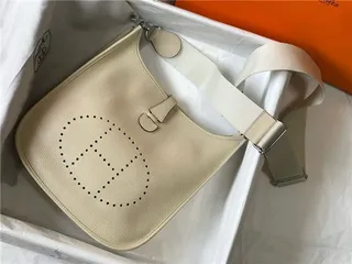Hermès Evelyne Perforated H Logo Orange Underarm Bag 14