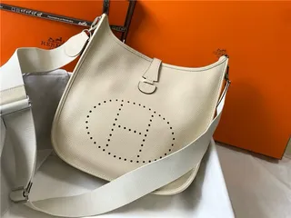 Hermès Evelyne Perforated H Logo Orange Underarm Bag 15