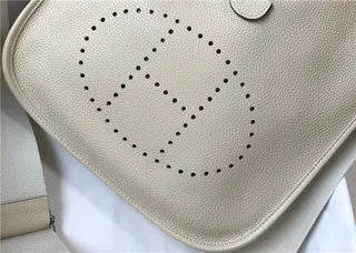 Hermès Evelyne Perforated H Logo Orange Underarm Bag 16