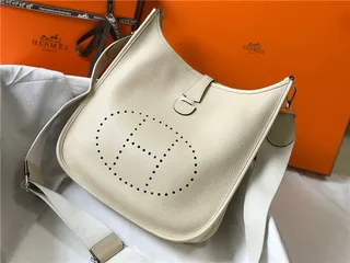 Hermès Evelyne Perforated H Logo Orange Underarm Bag 18