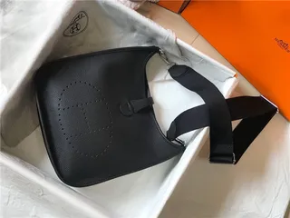 Hermès Evelyne Perforated H Logo Orange Underarm Bag 24