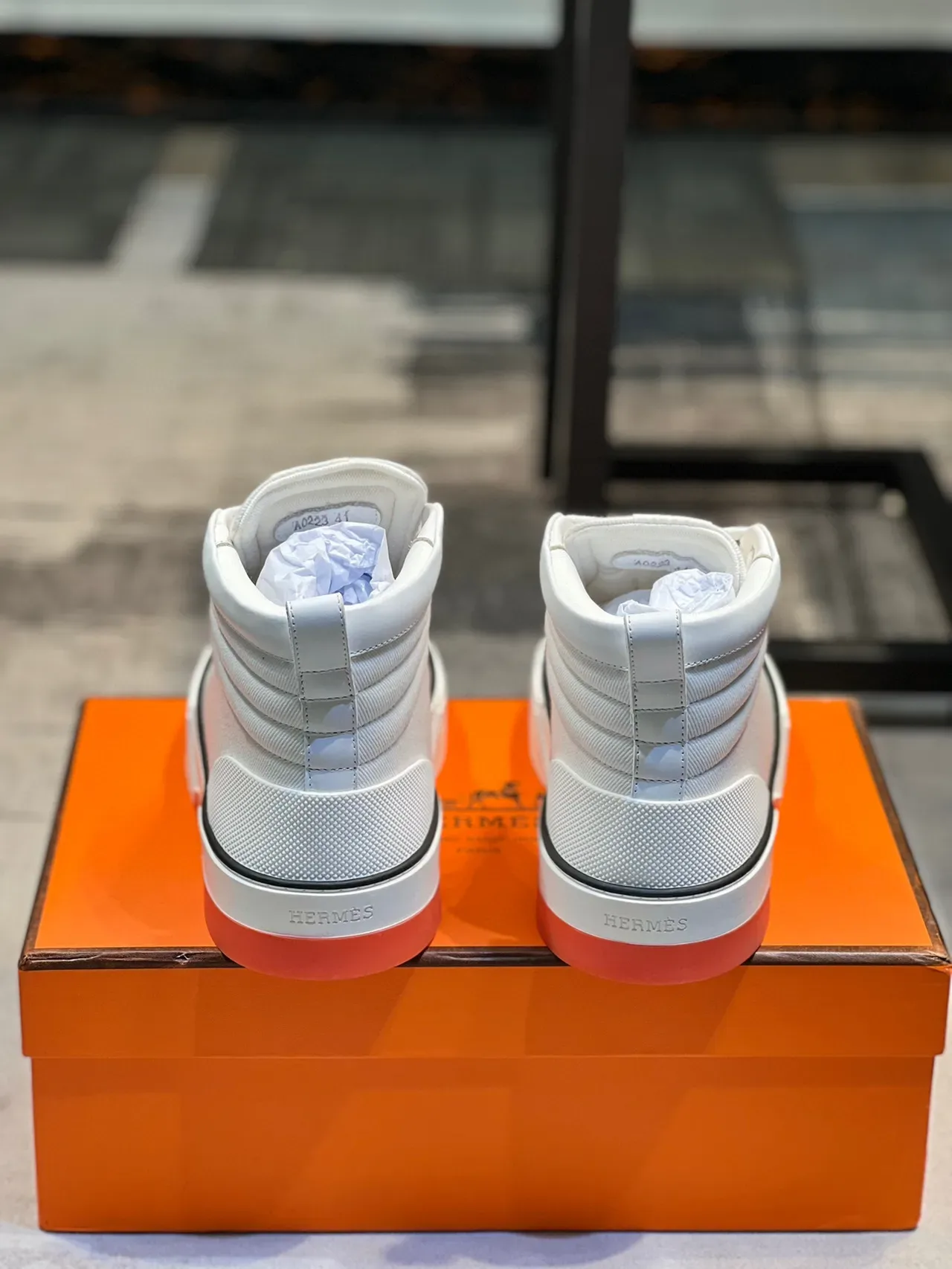 Hermès H-Ride White Translucent Midsole Lifestyle Sneaker 3