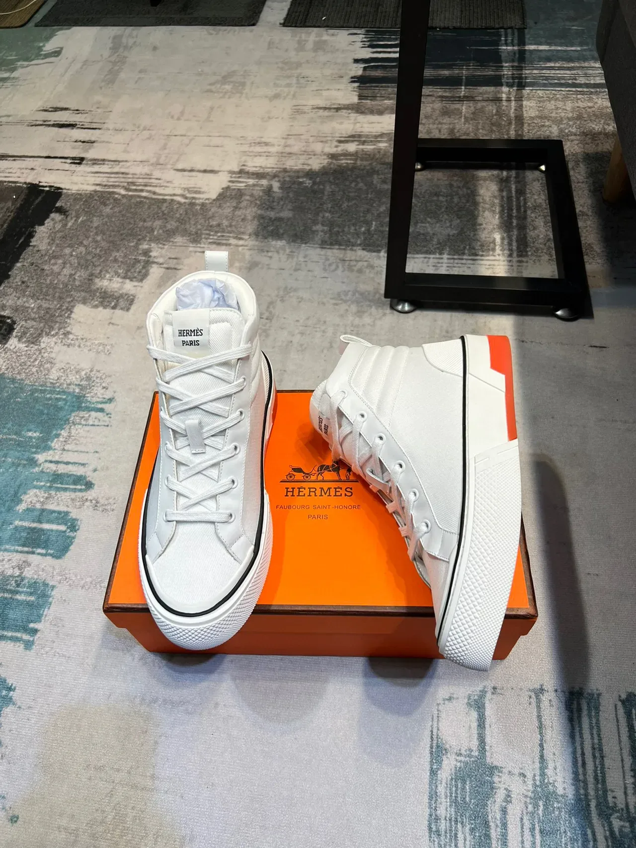 Hermès H-Ride White Translucent Midsole Lifestyle Sneaker 5
