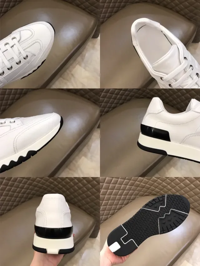Hermès H Sneaker White and Black Lifestyle Sneakers 3