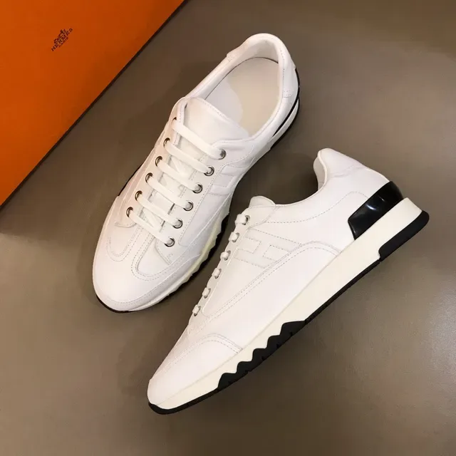 Hermès H Sneaker White and Black Lifestyle Sneakers 8