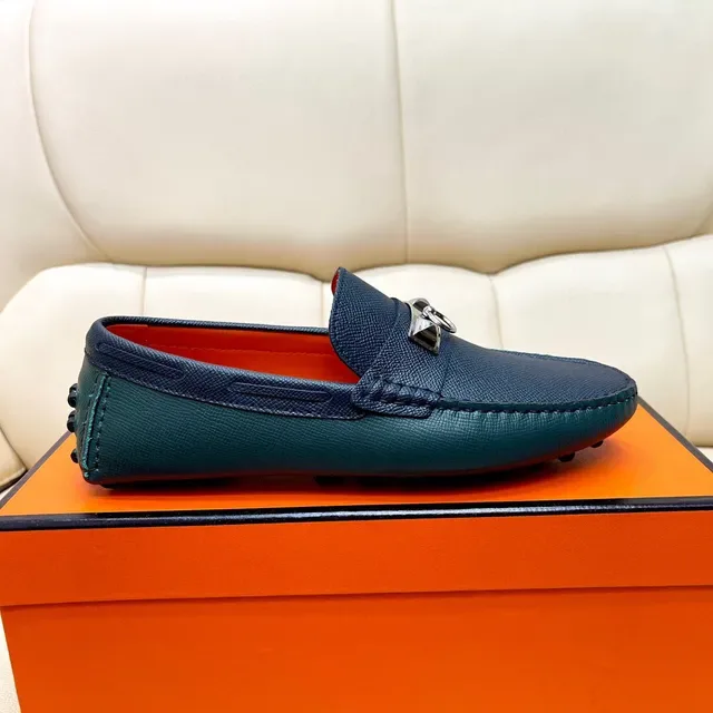 هيرميس أوران Navy Orange جلد منسوج هيربكل هاردوير لوفر 2