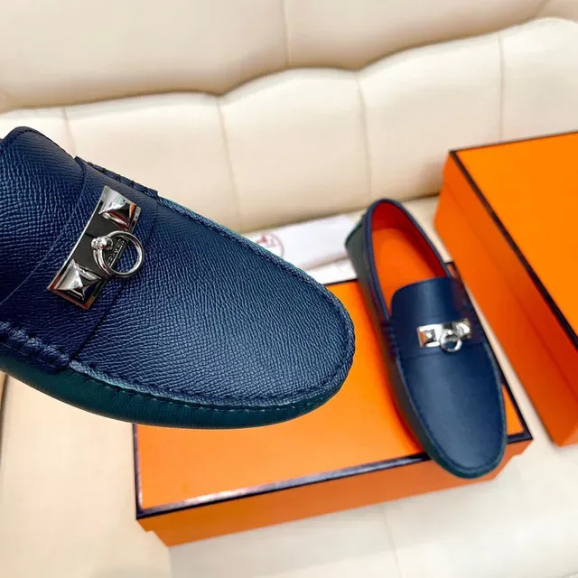 هيرميس أوران Navy Orange جلد منسوج هيربكل هاردوير لوفر 6