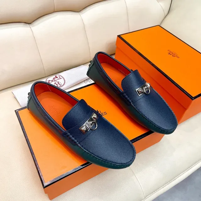 هيرميس أوران Navy Orange جلد منسوج هيربكل هاردوير لوفر 7