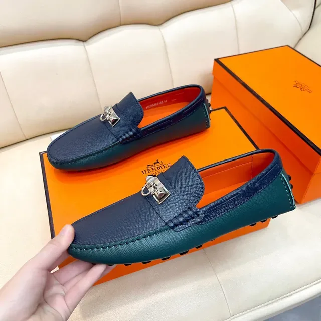 هيرميس أوران Navy Orange جلد منسوج هيربكل هاردوير لوفر 9