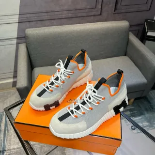 Hermès Oran Sneaker Gray White Orange Black Lifestyle Sneakers