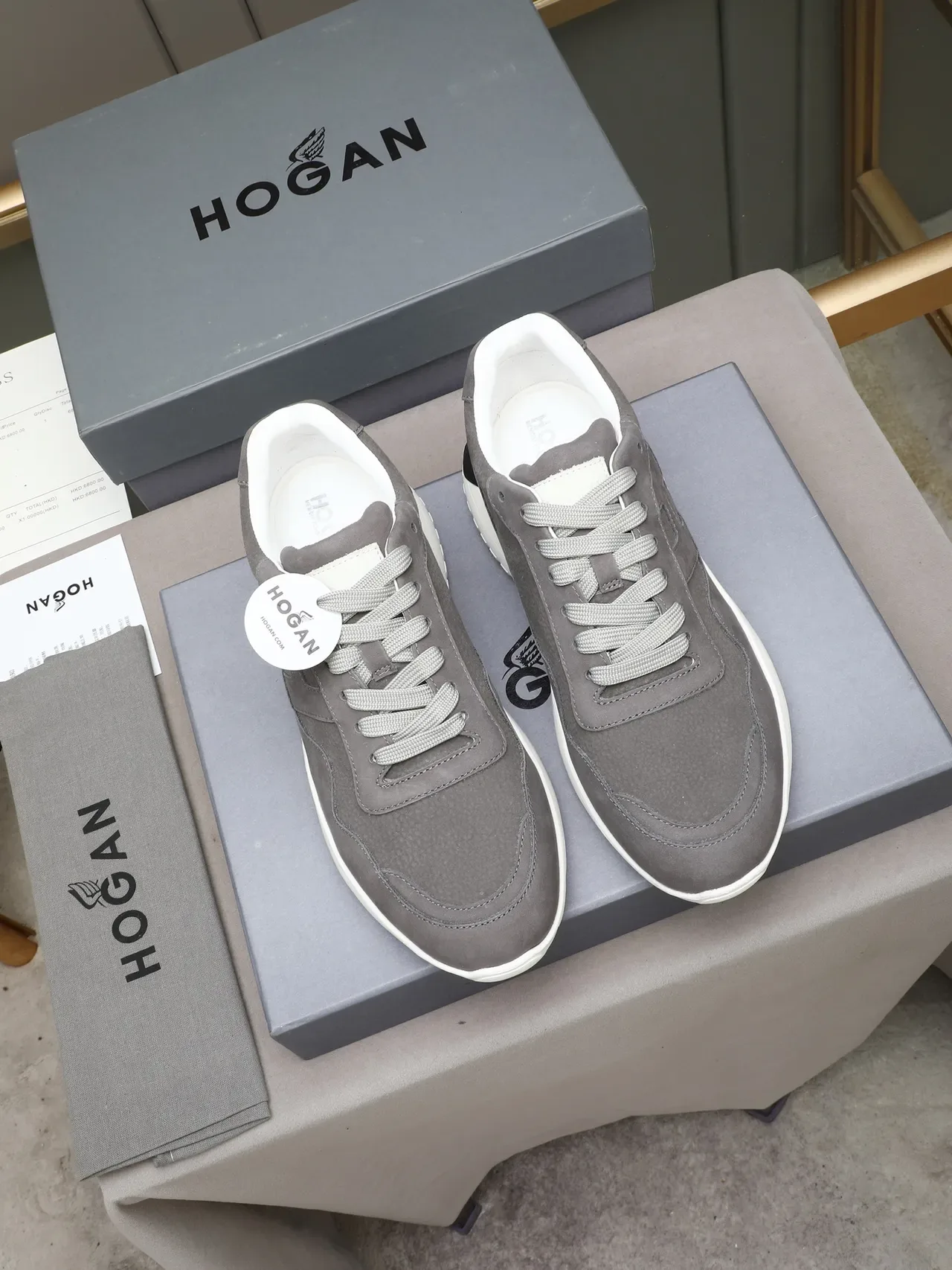 Hogan Gray Suede Lifestyle Sneaker 2