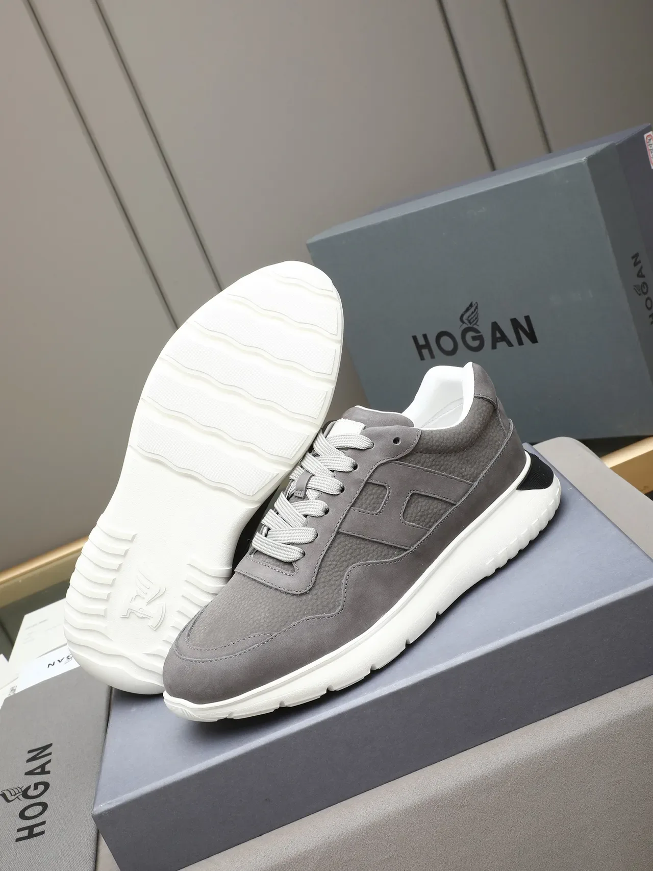 Hogan Gray Suede Lifestyle Sneaker 4