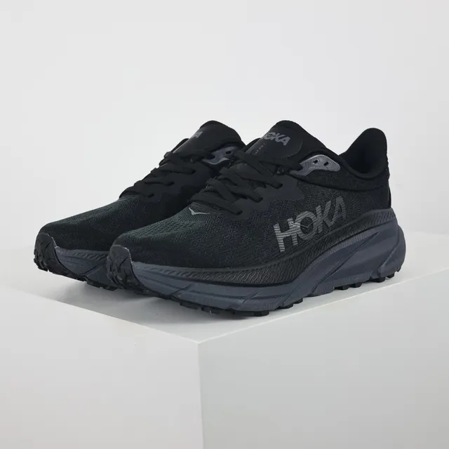 Hoka Preto Cinza Malha Superior Tonal Monocromático Tênis de Corrida 2