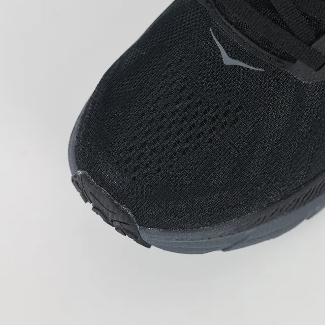 Hoka Preto Cinza Malha Superior Tonal Monocromático Tênis de Corrida 5
