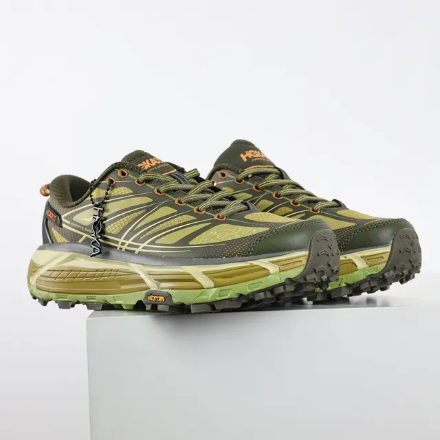 Hoka Mafate Speed 2 Army Green Lime Green Chaussures de trail running 3