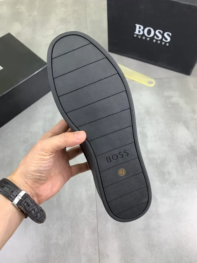 Hugo Boss Black Suede and Leather Panel Lifestyle Sneakers 2