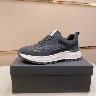 Hugo Boss Monogram Black and White Lifestyle Sneakers