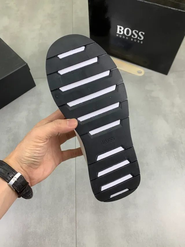 Hugo Boss White Embossed Monogram Slip-On Lifestyle Sneaker 2
