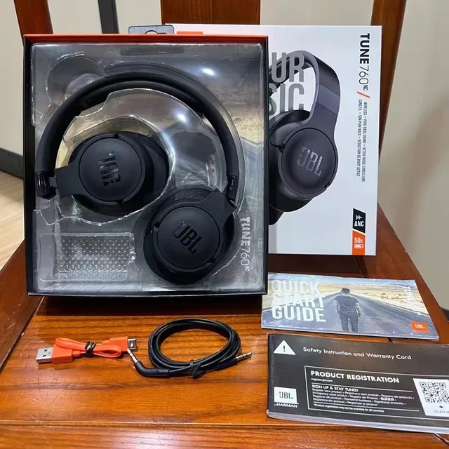 JBL TUNE 760NC أسود لاسلكي إلغاء الضوضاء النشط سماعات فوق الأذن 3