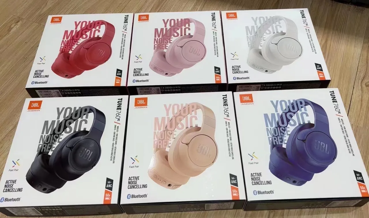 JBL TUNE 760NC أسود لاسلكي إلغاء الضوضاء النشط سماعات فوق الأذن 7