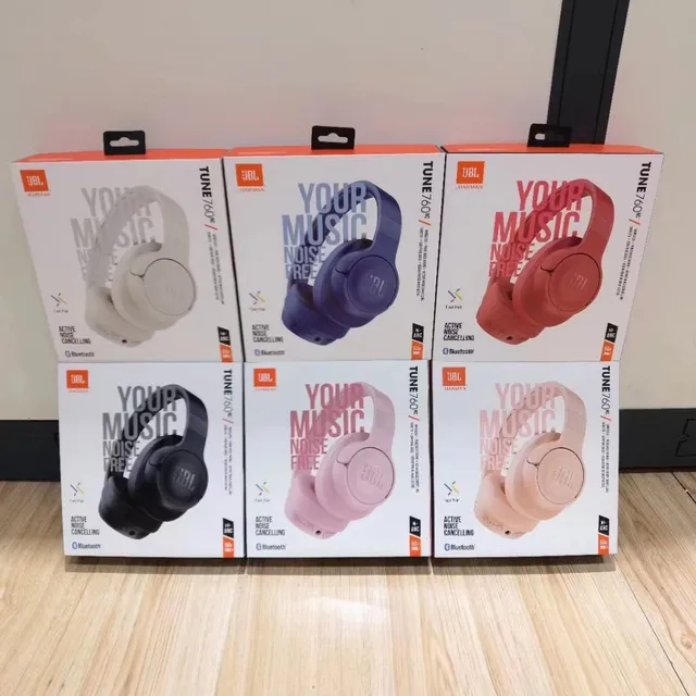 JBL TUNE 760NC أسود لاسلكي إلغاء الضوضاء النشط سماعات فوق الأذن 8