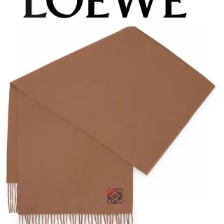 Loeve bufanda de cachemira camello bordada Anagram