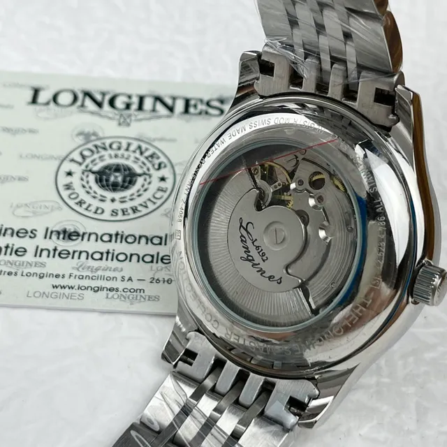 Longines Black Silver Classic Dress Dial Mechanical Watch 5