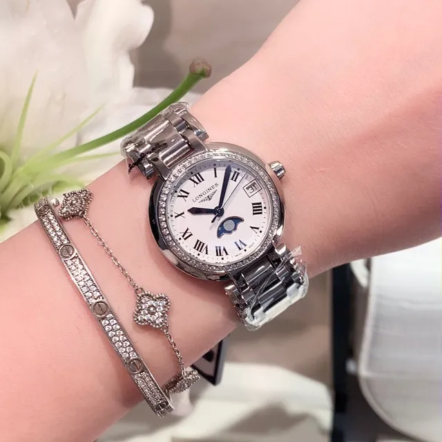 Longines DolceVita Two-Tone Moonphase Mechanical Watch 5