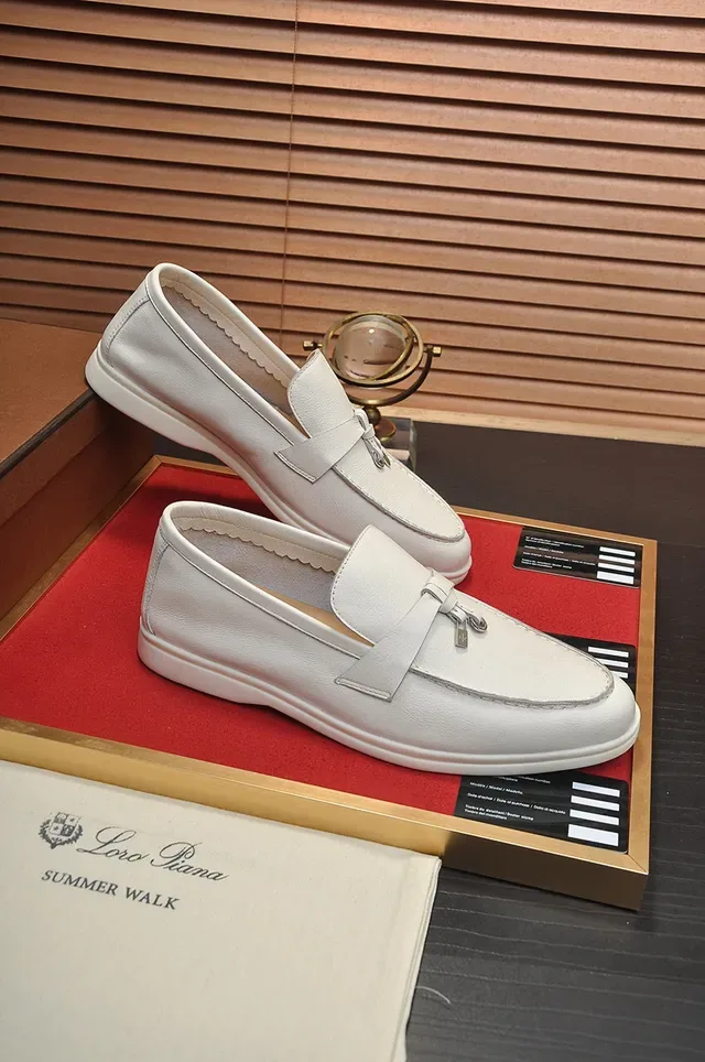 Loro Piana Tassel-Front Leather Loafers 5