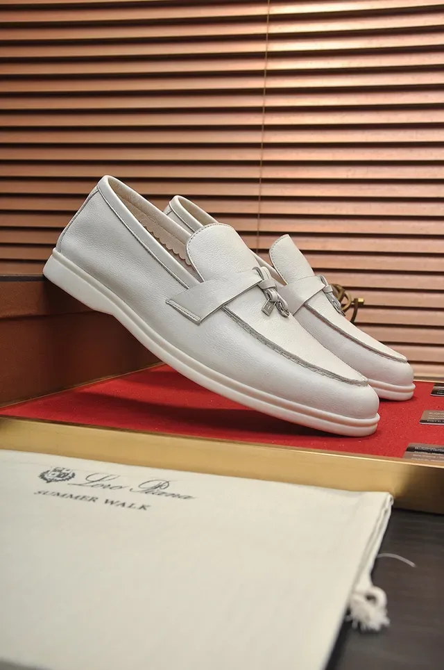 Loro Piana Tassel-Front Leather Loafers 8