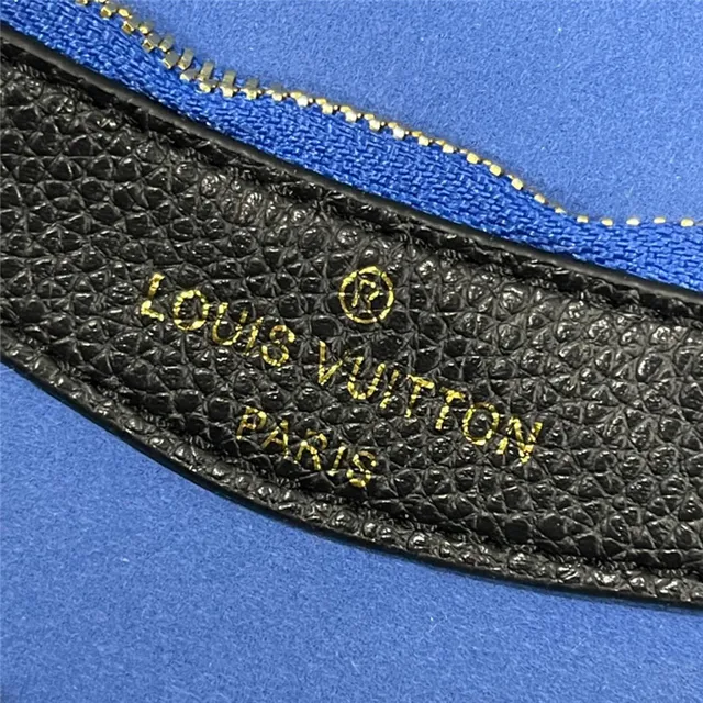 Louis Vuitton Beige Marron Monogramme Embossé Cuir Large Sangle Tressée Sac de selle 2