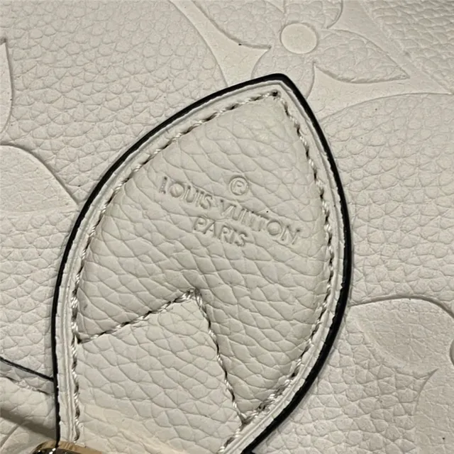 Louis Vuitton Beige Marron Monogramme Embossé Cuir Large Sangle Tressée Sac de selle 14