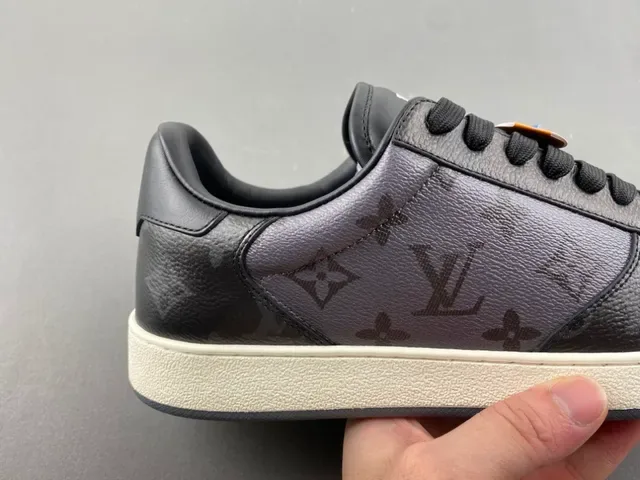Louis Vuitton Noir Beige Monogrammées Cuir Construction Cupsole Lifestyle Sneakers 3