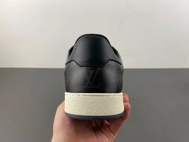 Louis Vuitton Noir Beige Monogrammées Cuir Construction Cupsole Lifestyle Sneakers 4